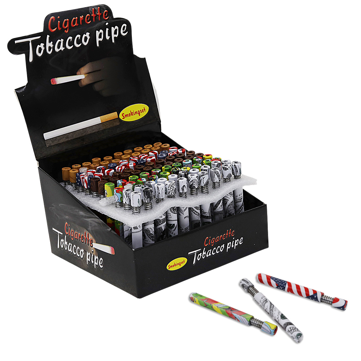 Mix Shaded Spiral Chillum (MTP200) | 4 inches | 100 Count Display product image